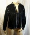SUZANNE SOMERS Wide Leg Velvet Jogging Suit with Silver Metalic Stitching  1X