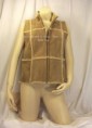 ISABELLA BIRD Cold Standard Genuine Shearling Leather Vest ALMOND SMALL
