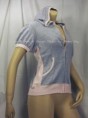 VICTORIA'S SECRET Puff Sleeve Hoodie Sweatshirt Top Gray with Pink Medium